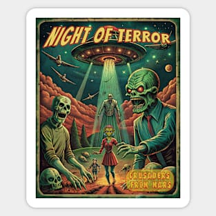 Night of terror Sticker